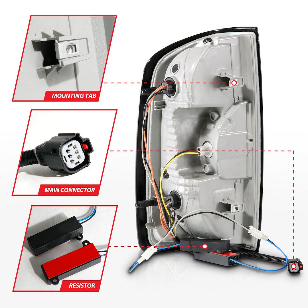 ANZO USA Uses OEM Sockets And Wiring OEM LED Tail Light Assembly 311432 - image 3