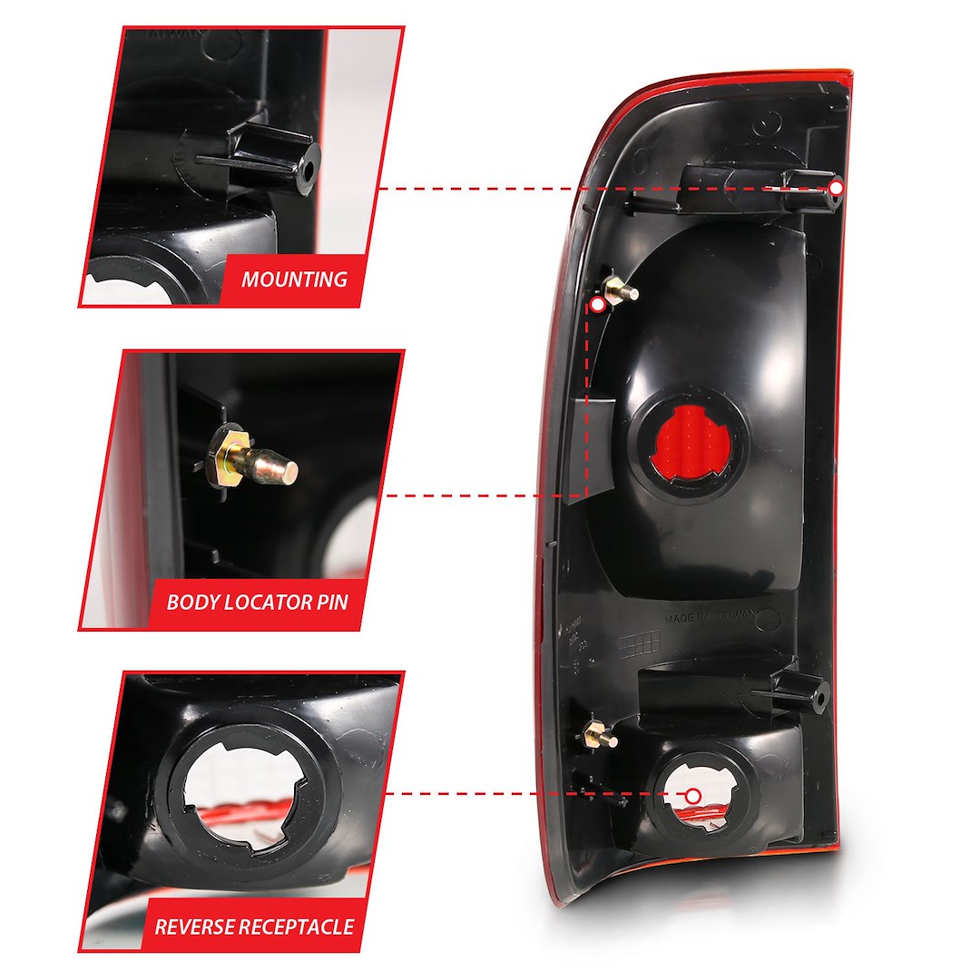ANZO USA Uses OEM Sockets And Wiring OEM Uses OEM Bulb And Socket Tail Light Assembly 311307 - image 4