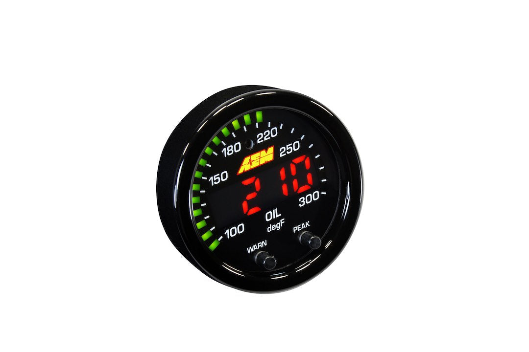 AEM Electronics X-Series Temperature Gauge Water/Trans/Oil (30-0302) - image 5