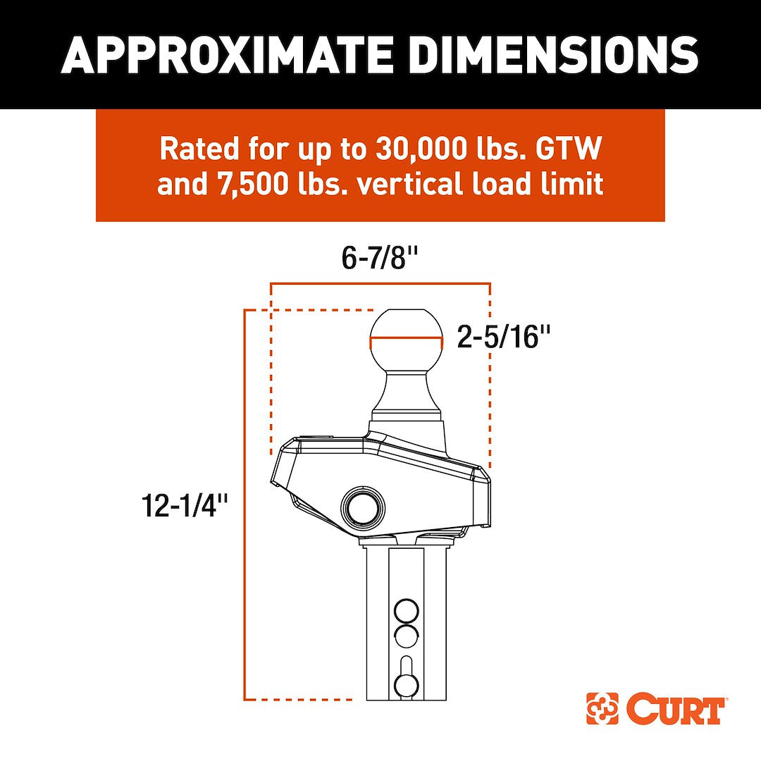 Curt 60654 Gooseneck Trailer Hitch Ball - image 9