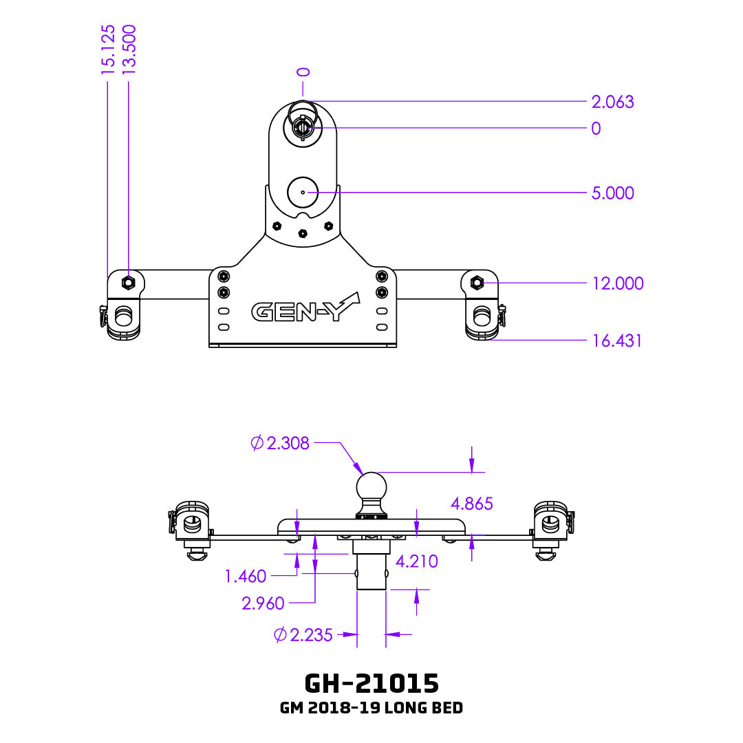 Gen-Y Hitch Gh-21015 Gooseneck Trailer Hitch Ball - image 5