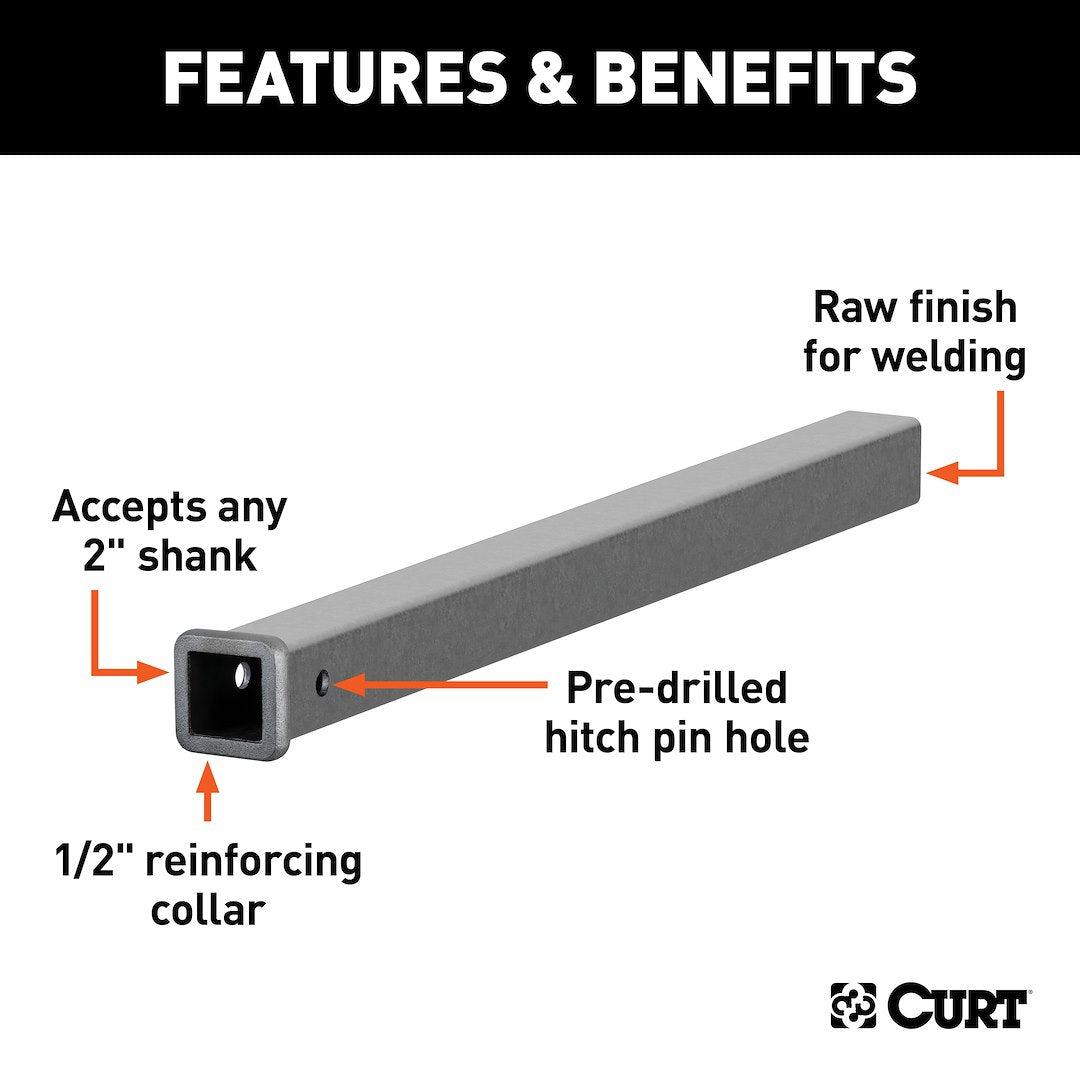 Curt 49360 Trailer Hitch Receiver Tube - image 2