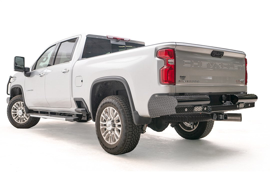 Fab Fours CH20-T4950-1 Black Steel Rear Bumper
