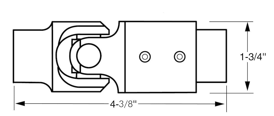 Borgeson 034940 Steering Shaft Universal Joint - image 2