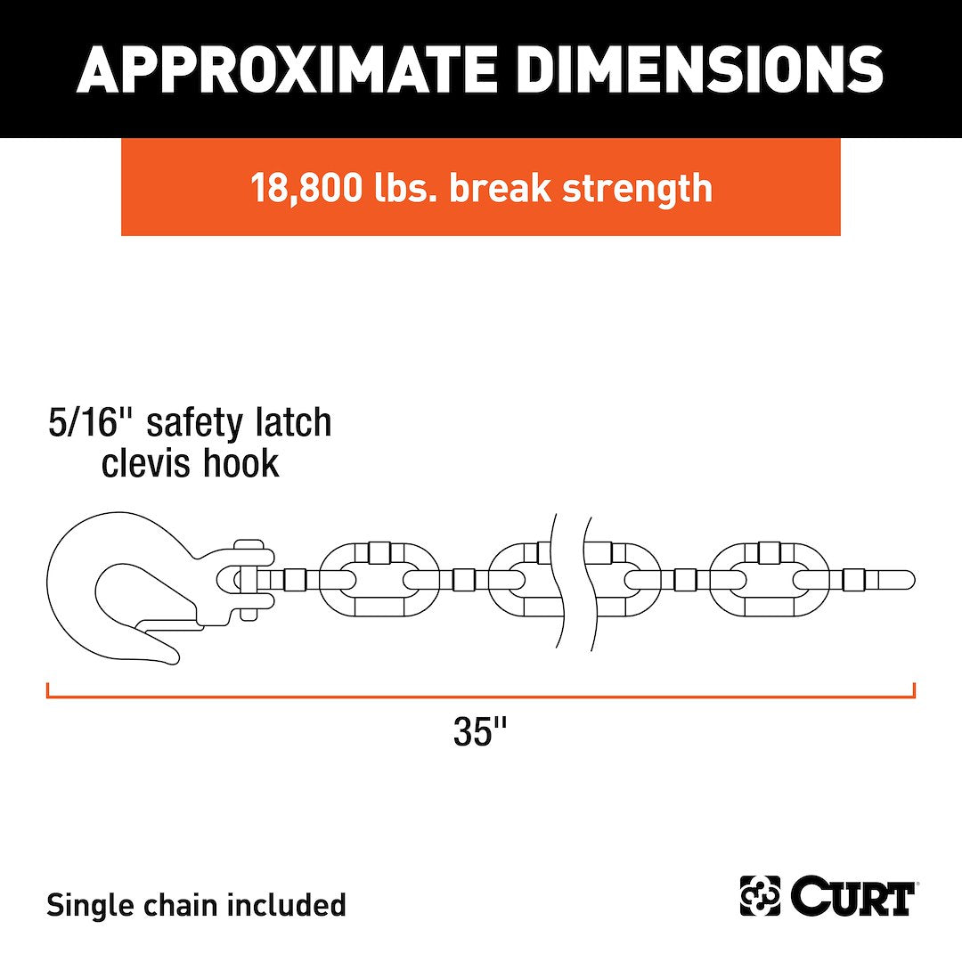 Curt 80304 Trailer Safety Chain - image 6