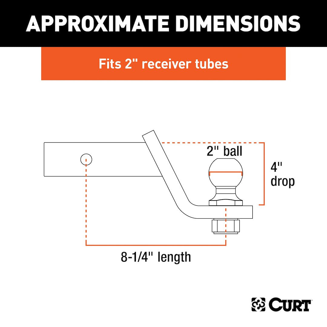 Curt 45056 Trailer Hitch Ball Mount - image 6