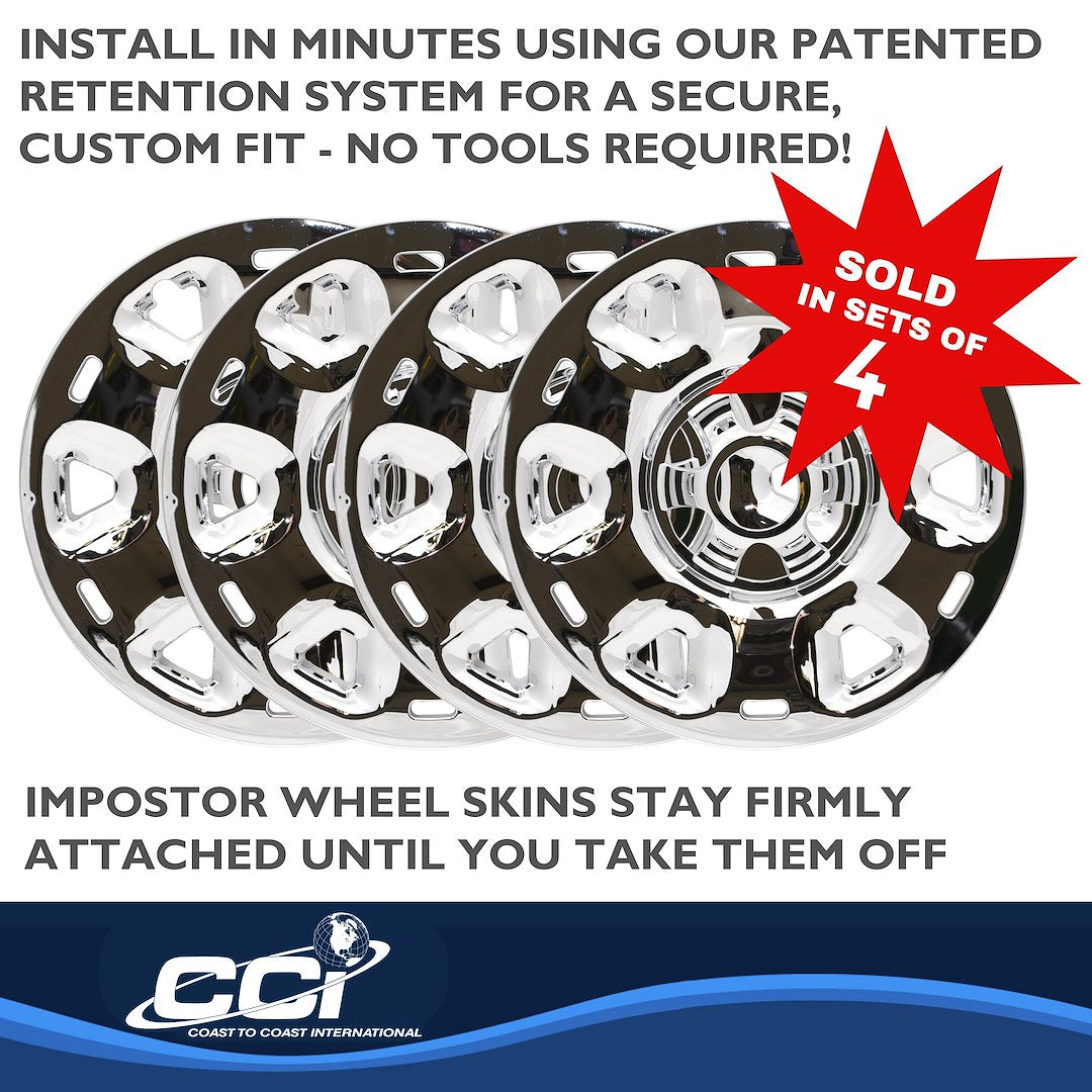 Coast To Coast IMP101X Chrome 17-Inch Impostor Wheel Skins - image 4
