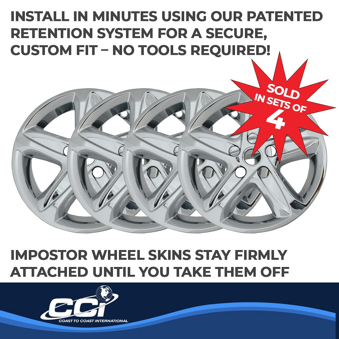 Coast To Coast IMP464X Malibu Chrome 16-Inch Wheel Skin - image 5