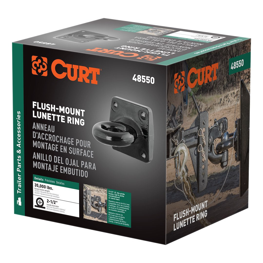 CURT Lunette Ring (48550) – Shank Length (In): No Shank