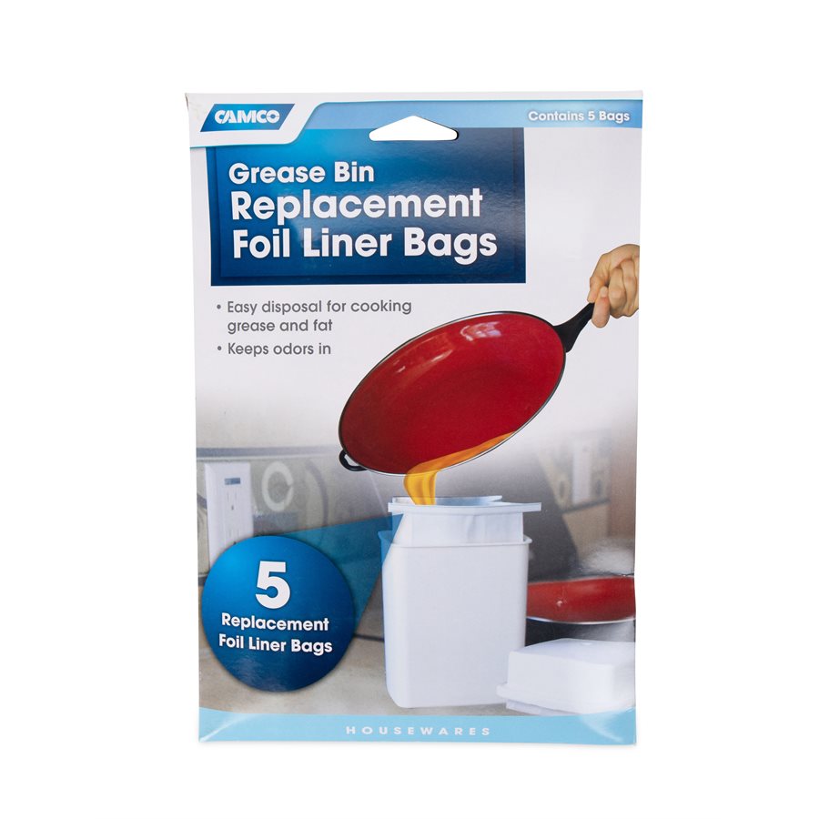 Camco Used Cooking Grease Container Bag (42285) – Material: Foil Lined