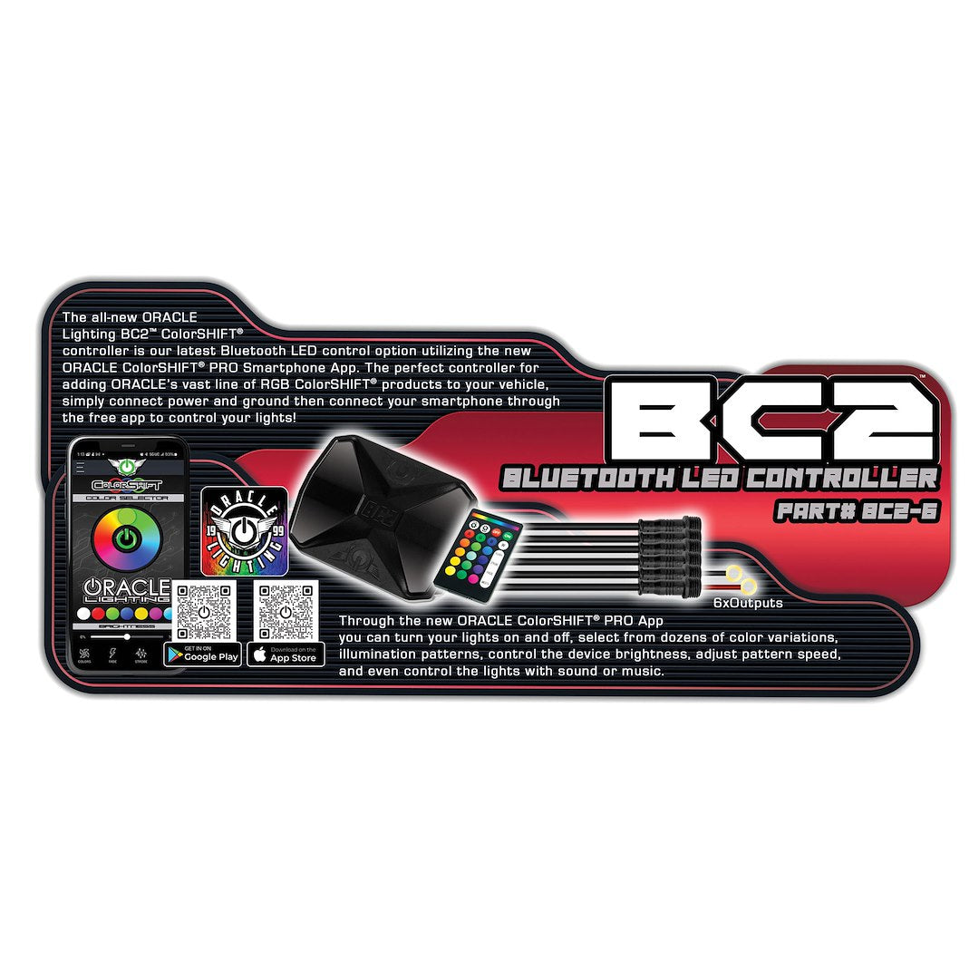 Oracle Lighting BC2-6 Bluetooth RGB Controller, Six Outputs