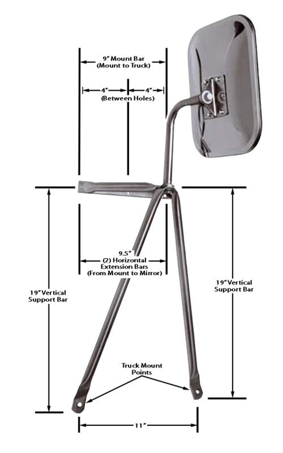 Cipa Usa 45000 Exterior Towing Mirror - image 1