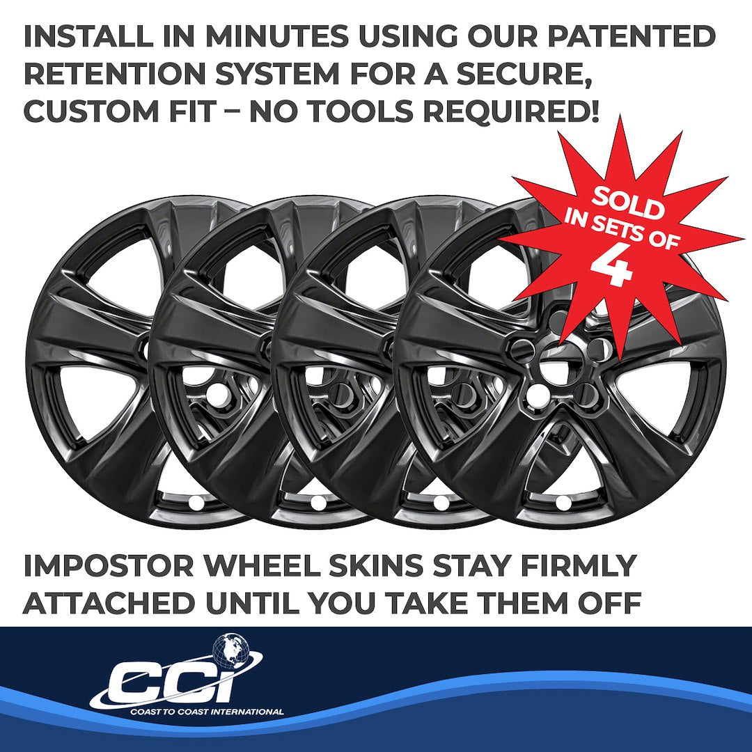 Coast To Coast IMP434BLK Black RAV4 XLE Impostor Wheel Skins - image 5