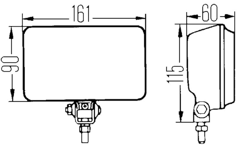 Hella 005860261 450 Series Amber H3 55W Driving Light