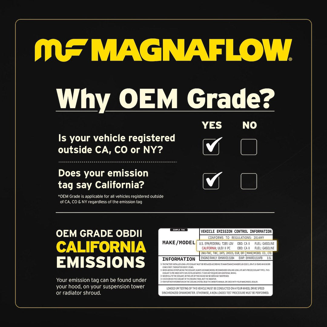 MagnaFlow 49935 OEM Grade OBDII Direct-Fit Tundra Converter