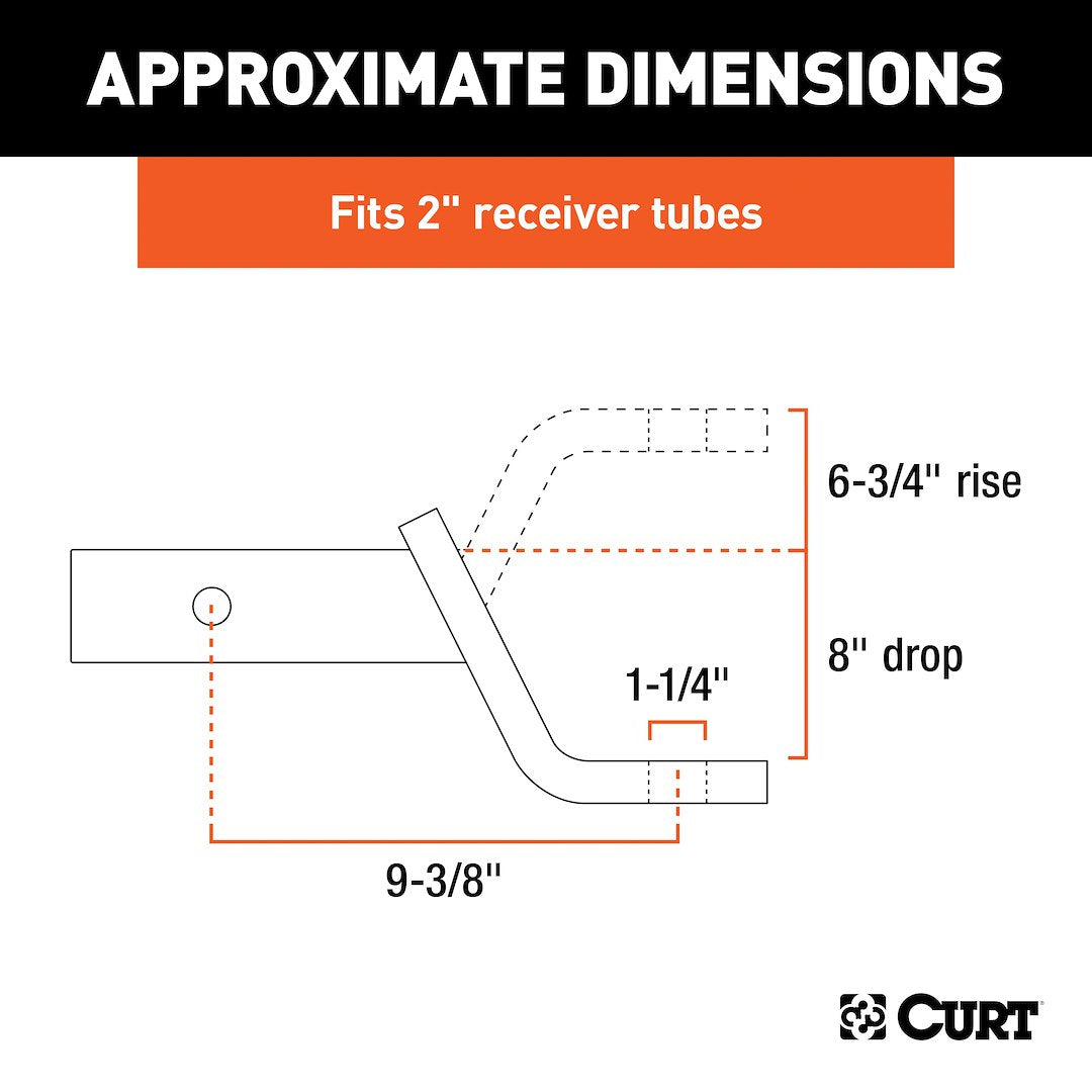 Curt 45338 Trailer Hitch Ball Mount - image 6