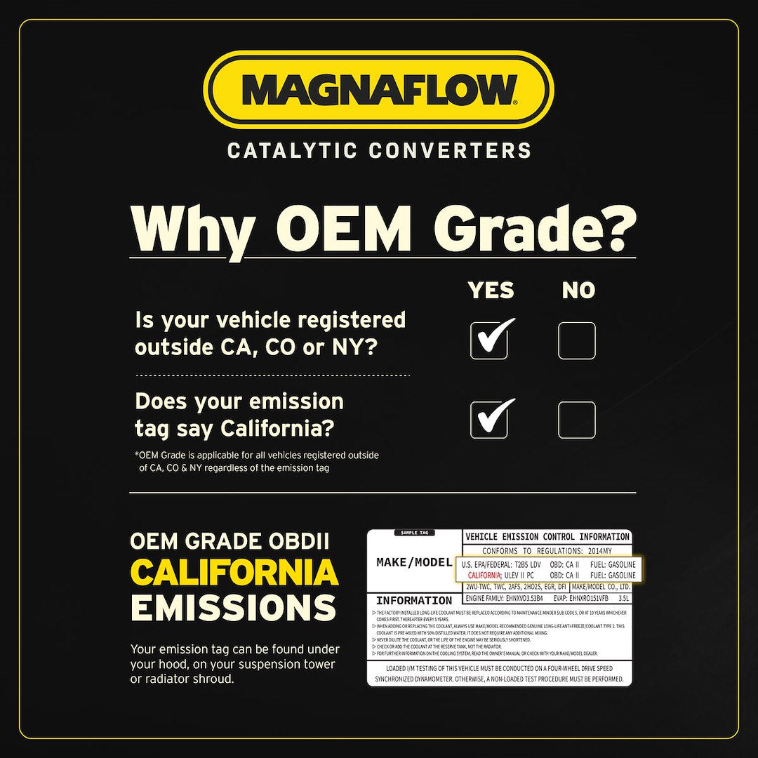 MagnaFlow 280117 OEM Grade Federal Direct-Fit Converter