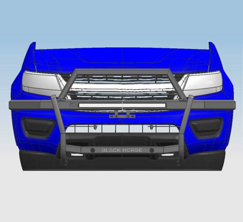 Black Horse Offroad Rambler Steel Grille Guard RAG315 - image 9