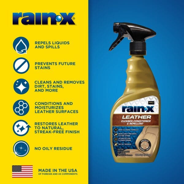 Rain-X 620236srp Pro Leather Cleaner and Conditioner, 16 oz