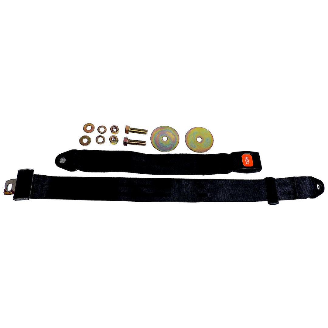 Crown Automotive BELT1B Black Two-Point Rear Seat Belt - image 3