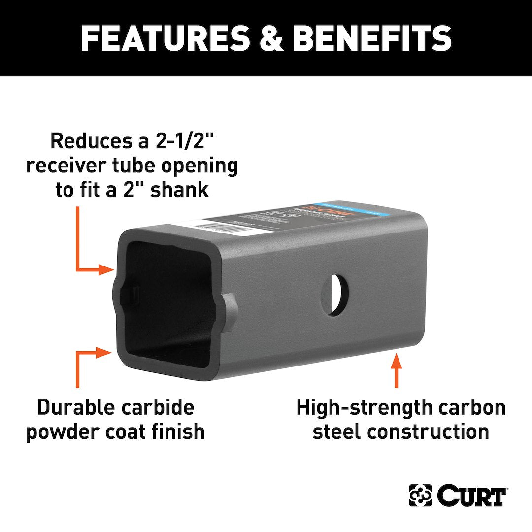 Curt 45405 Trailer Hitch Receiver Tube Adapter - image 2