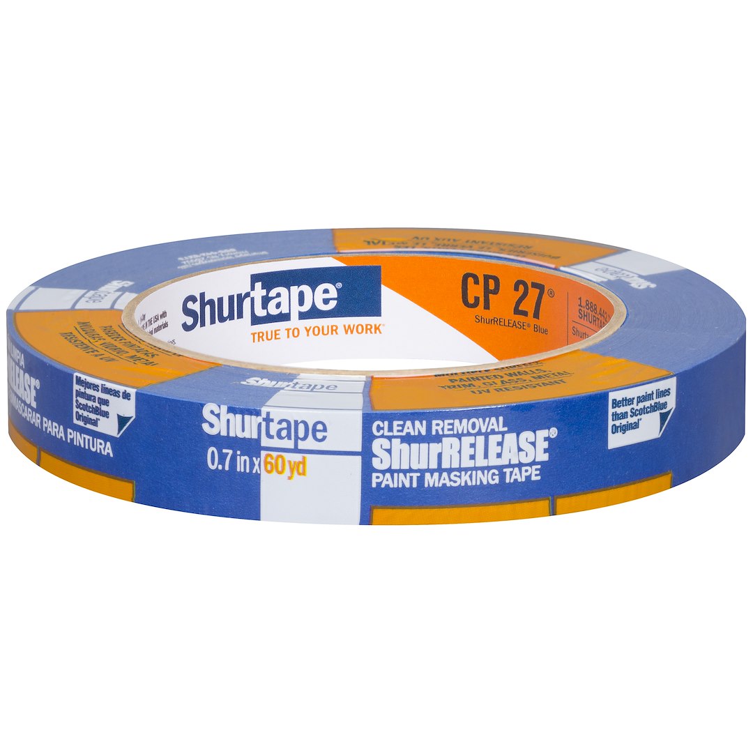 Shurtape 202871 CP 027 Blue Masking Tape, 48 Rolls