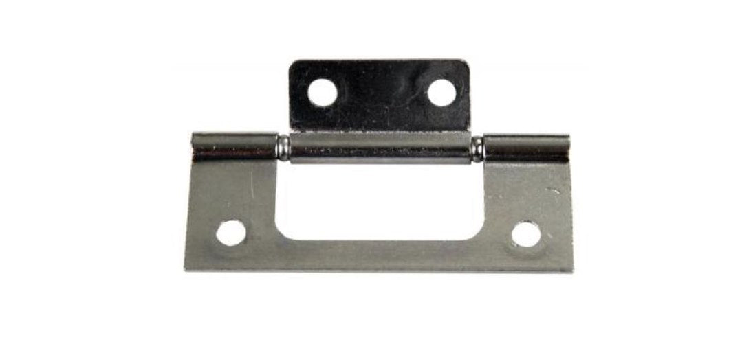 JR Products Door Hinge (70645) – Color: Silver