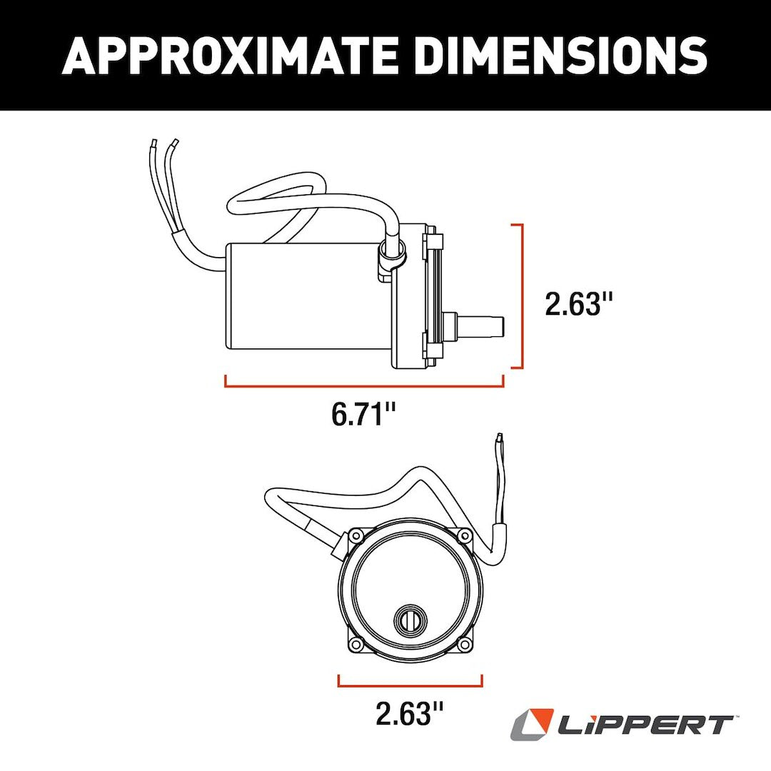 Lippert Components 352338 Trailer Stabilizer Jack Stand Motor - image 3