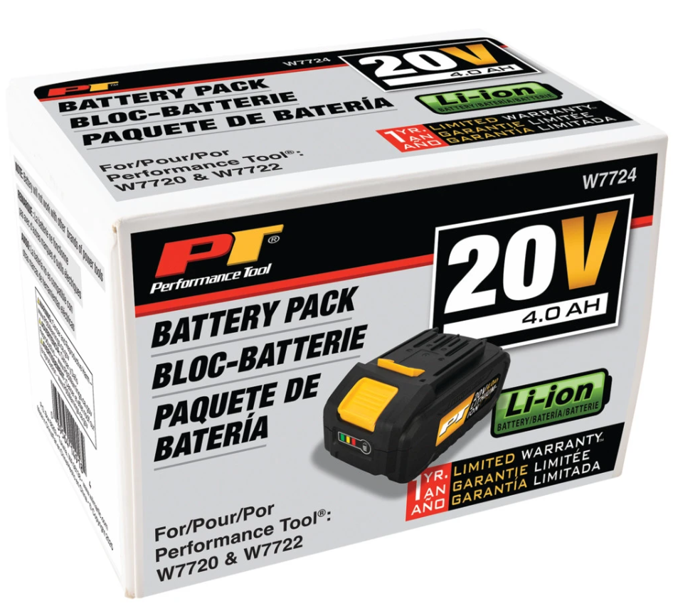 Performance Tool W7724 Power Tool Battery