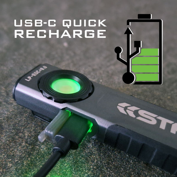 STKR Concepts 14270 LP-EDC+ 8.0 Rechargeable Flashlight