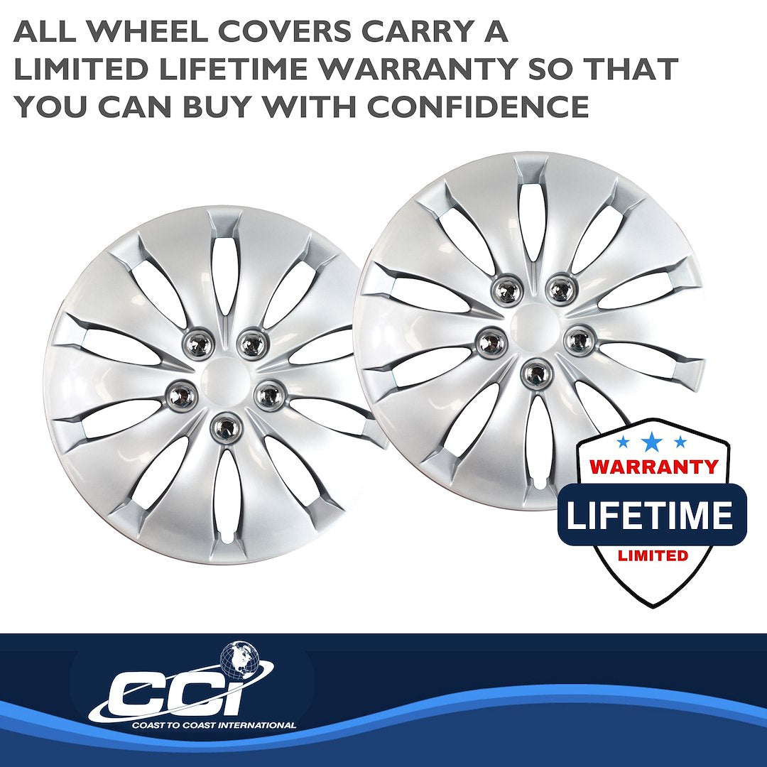 Coast To Coast 43916S Accord 16-Inch Silver Wheel Covers - image 3