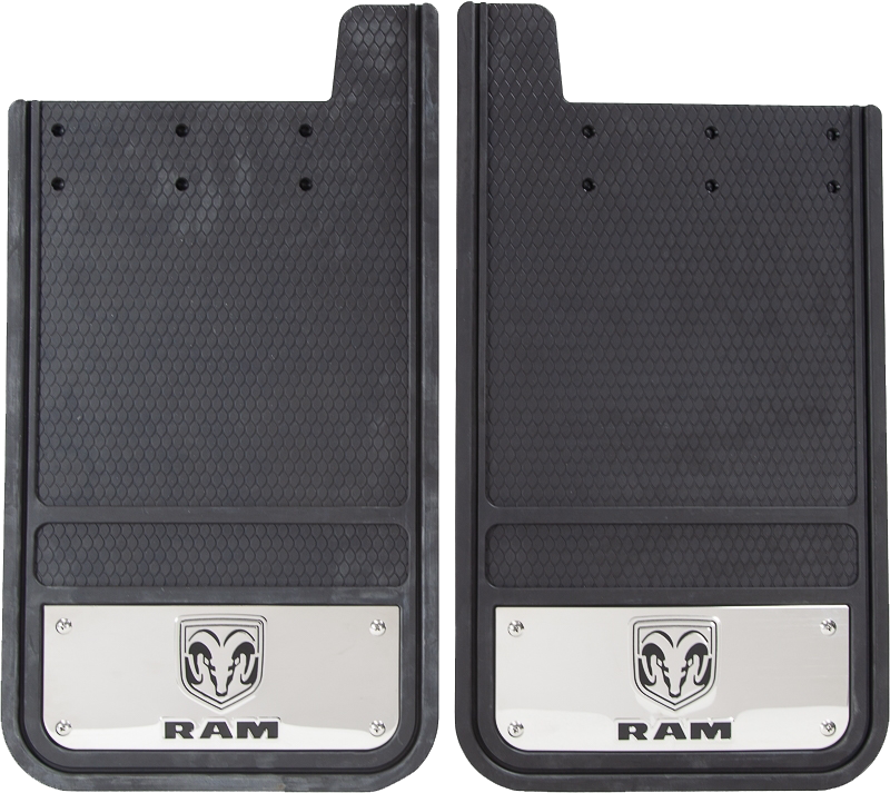 Plasticolor 001836R01 Ram Rear Mud Flaps, Set of 2