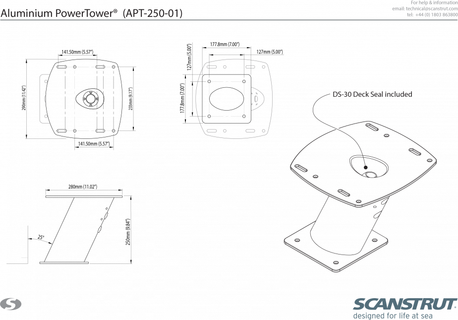 Scanstrut Apt-250-01 Radar Antenna Mount - image 6