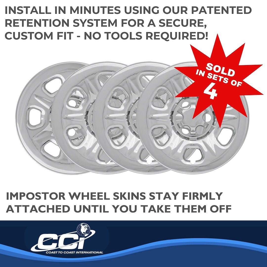 Coast To Coast IMP69X 16-Inch Chrome Frontier Wheel Skins - image 4