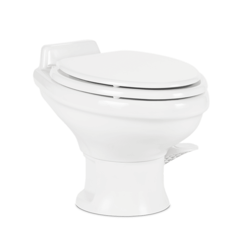 RV Toilet Dometic 302321681 – 321 Series – Permanent Ceramic Toilet – White