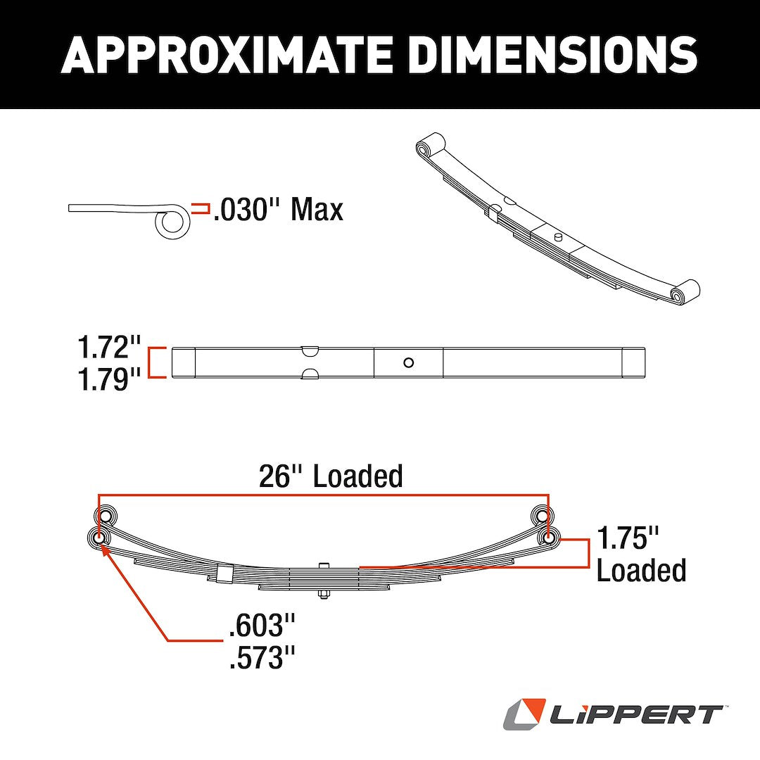 CURT Leaf Spring Single OEM Style (124903L)
