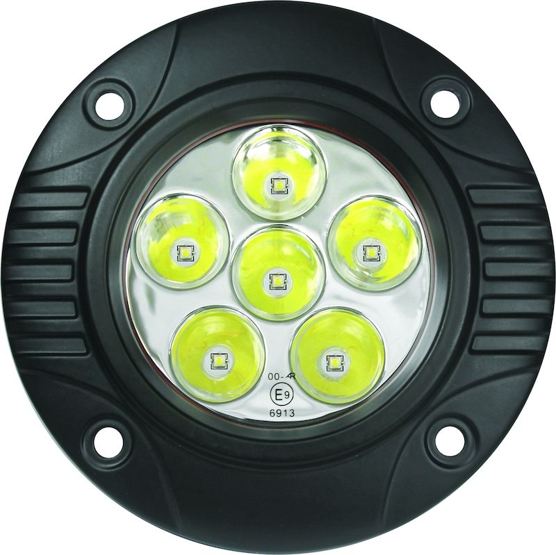 Hella 357201011 Optilux 90 mm 18W Flush-Mount LED Spot Light