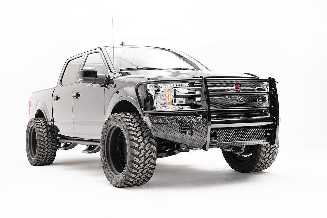 Fab Fours FF18-K4560-1 Black Steel Bumper for F-150