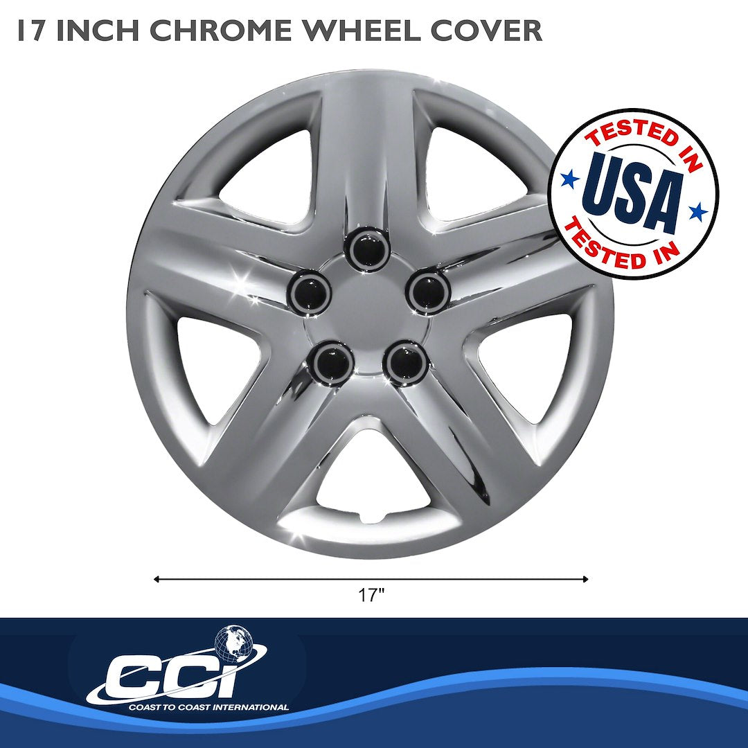 Coast To Coast 43117C 17-Inch Chrome 5-Spoke Wheel Covers - image 2