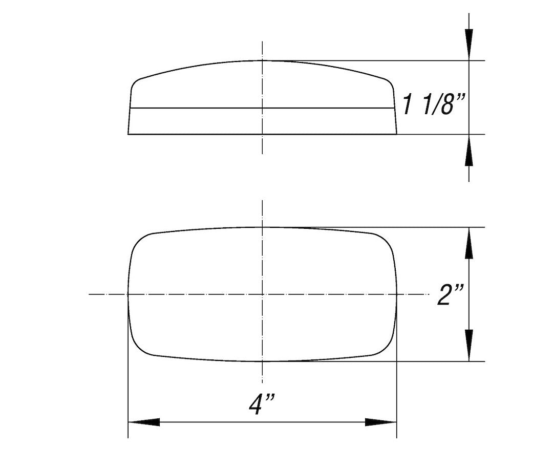 Optronics Mc32 Series 4 Inch Length X 2 Inch Width (Mc32as)