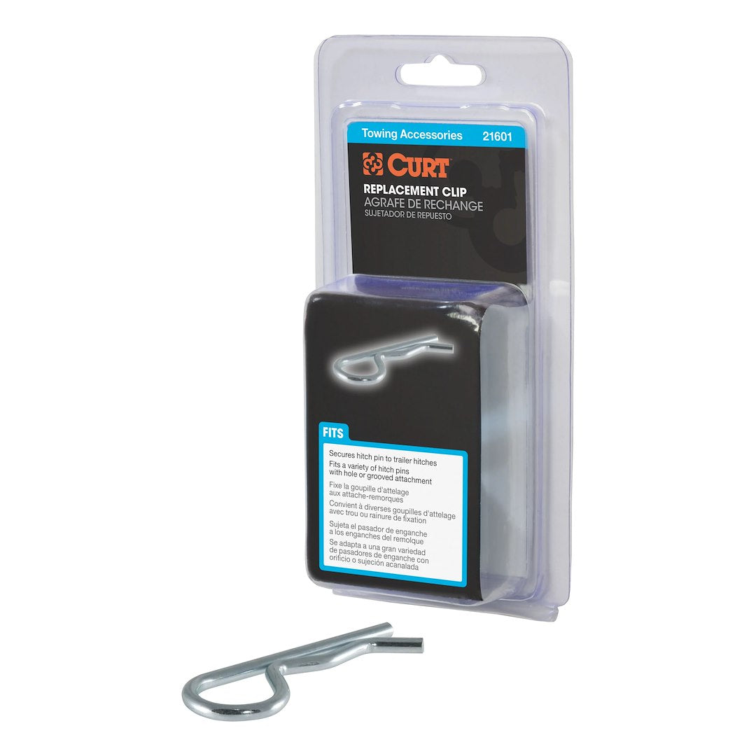 CURT Trailer Hitch Pin Clip (21601) – Length (In): 3-1/4 Inch