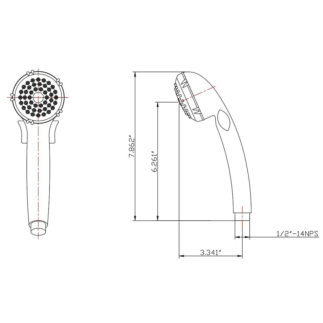 Dura Faucet Df-Sa400-Sn Shower Head - image 5