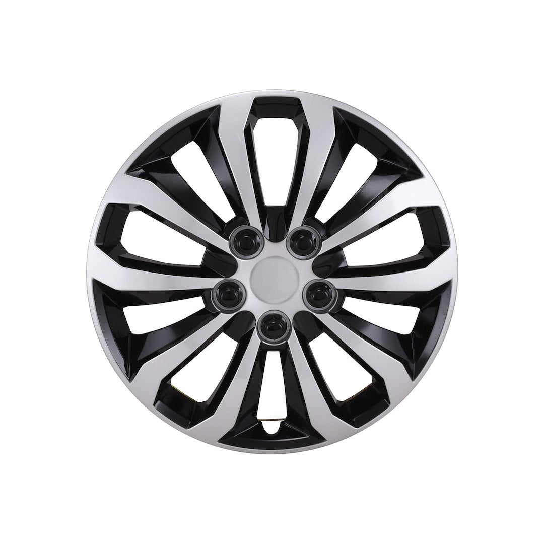 Coast To Coast 106114SB 14-Inch Black/Silver Wheel Covers - image 1