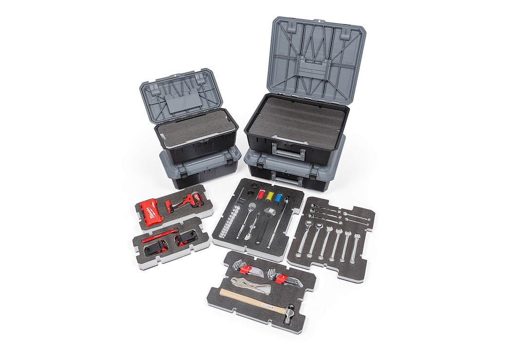 Decked AD35 Gray Customizable Foam Tool Box Insert