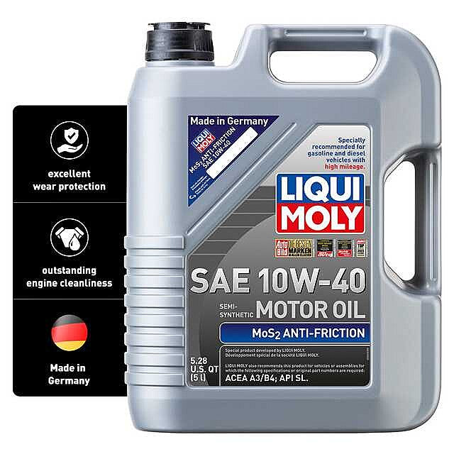 Liqui Moly 2043 MoS2 Antifriction 10W-40 Synthetic Oil