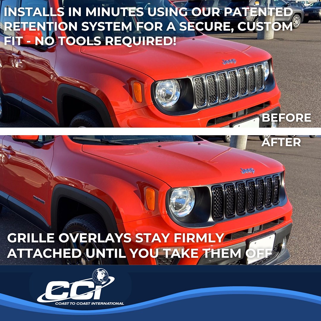 Coast To Coast GI503BLK Renegade Black Mesh Grille Overlay - image 4
