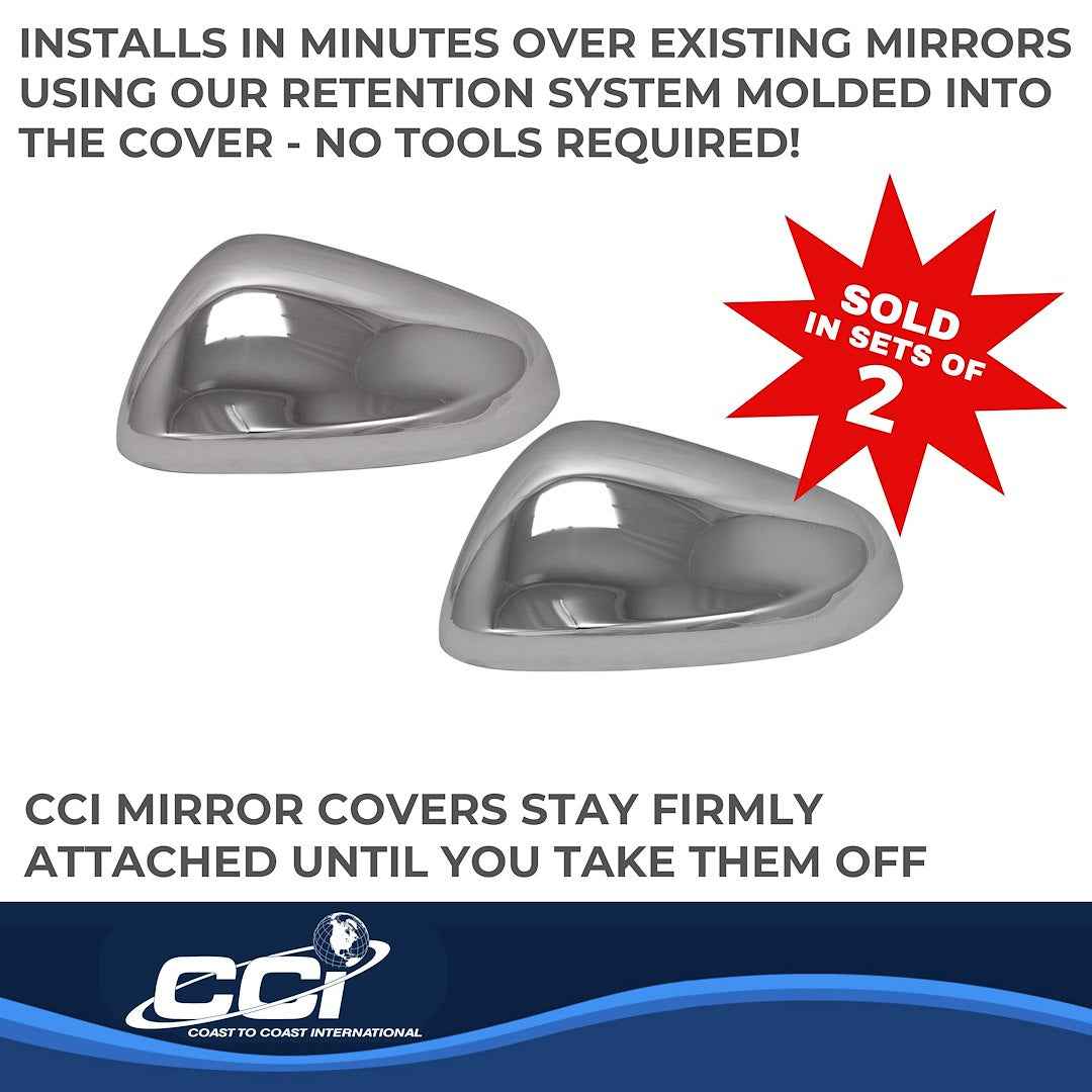 Coast To Coast MC67549 Trailblazer Chrome Mirror Tops - image 3