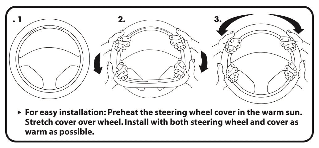 Plasticolor 006694R01 Dodge Deluxe Steering Wheel Cover
