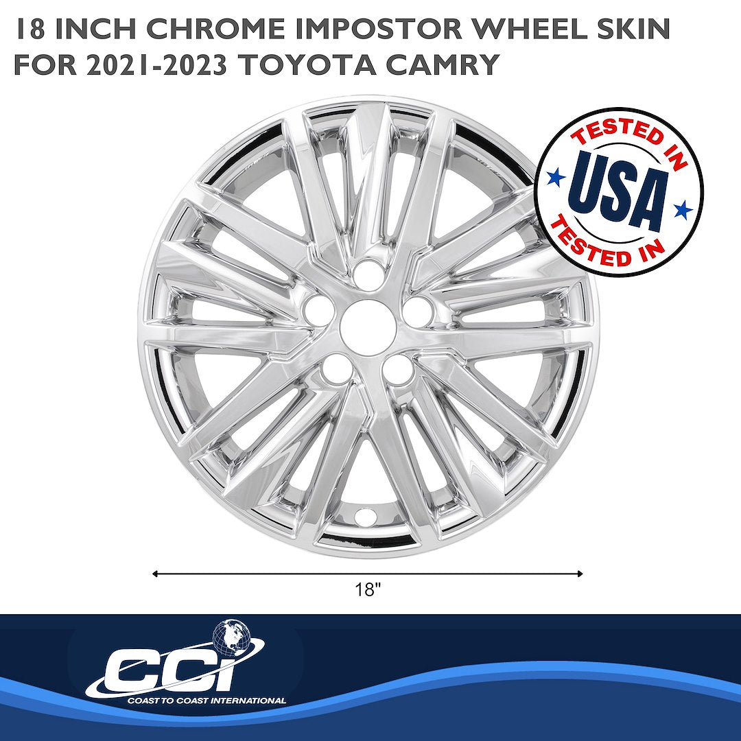 Coast To Coast IMP480X Camry Chrome 18-Inch Skin Set - image 3