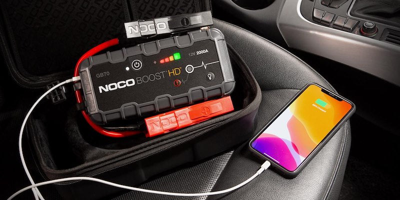 NOCO GB70 Boost HD 2000A Lithium Jump Starter – 8L Gas / 6L Diesel